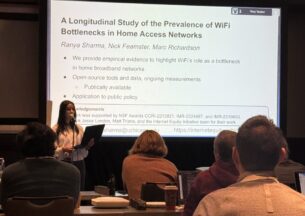 Tanya presenting research