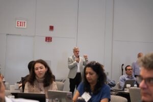 Ian Foster asking a question